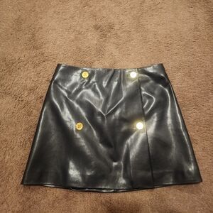 J.Crew Mini wrap skirt in faux patent leather, Sz 6